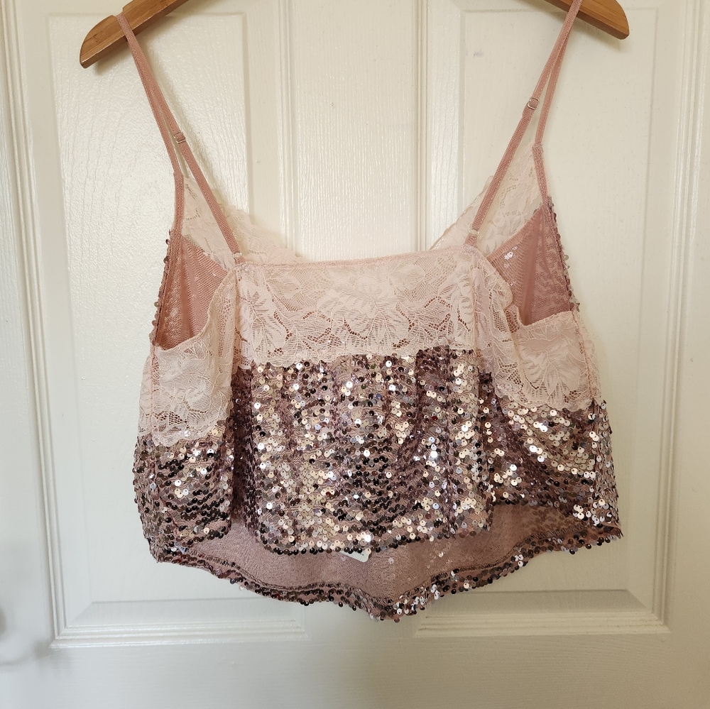 NWT Free People Right Rhythm Sequin Cami - Picture 6 of 9